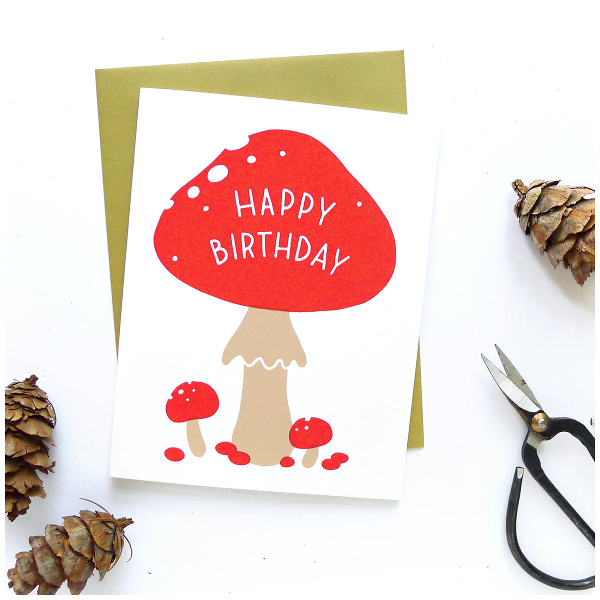 Mushroom Birthday Card