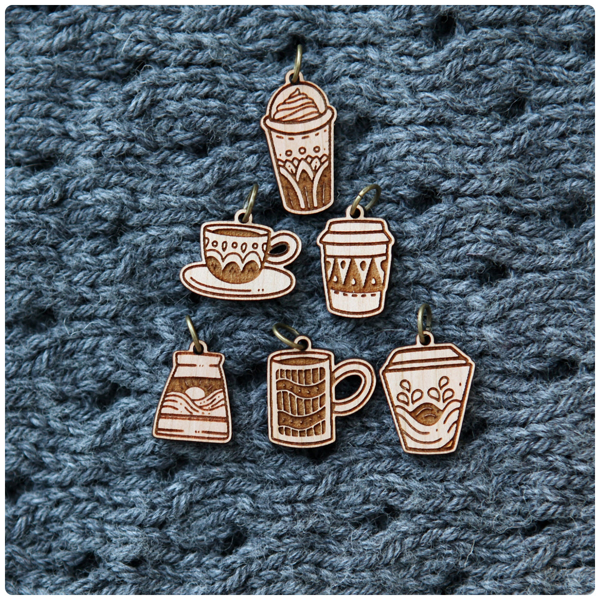 Morning Brew Stitch Marker Set