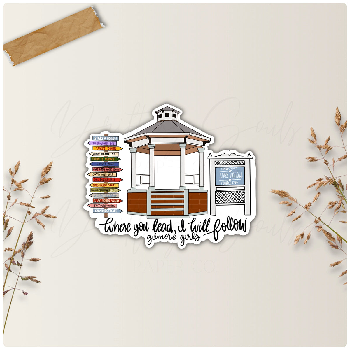 Gilmore Girls Gazebo Stickers