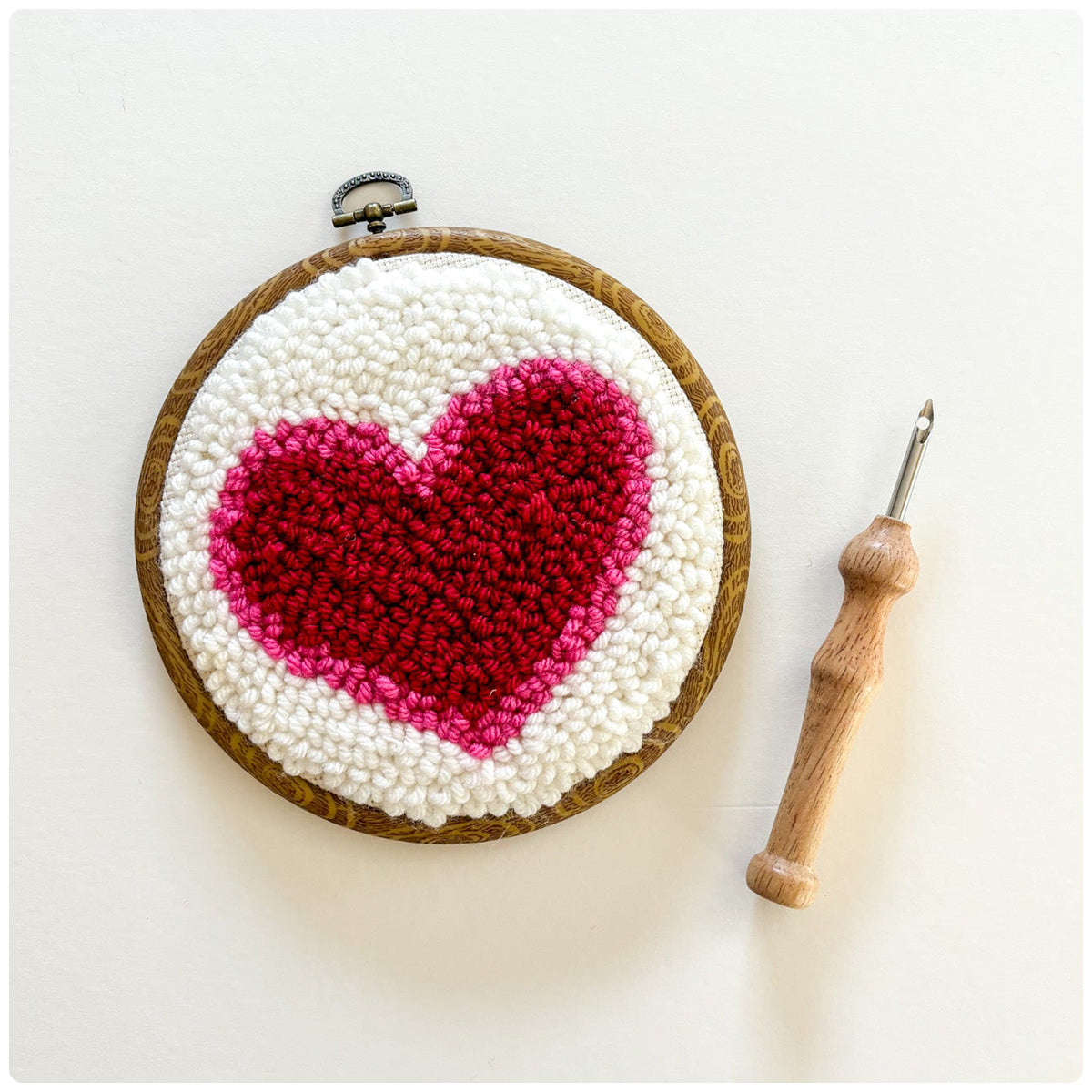 Heart Punch Needle Kit