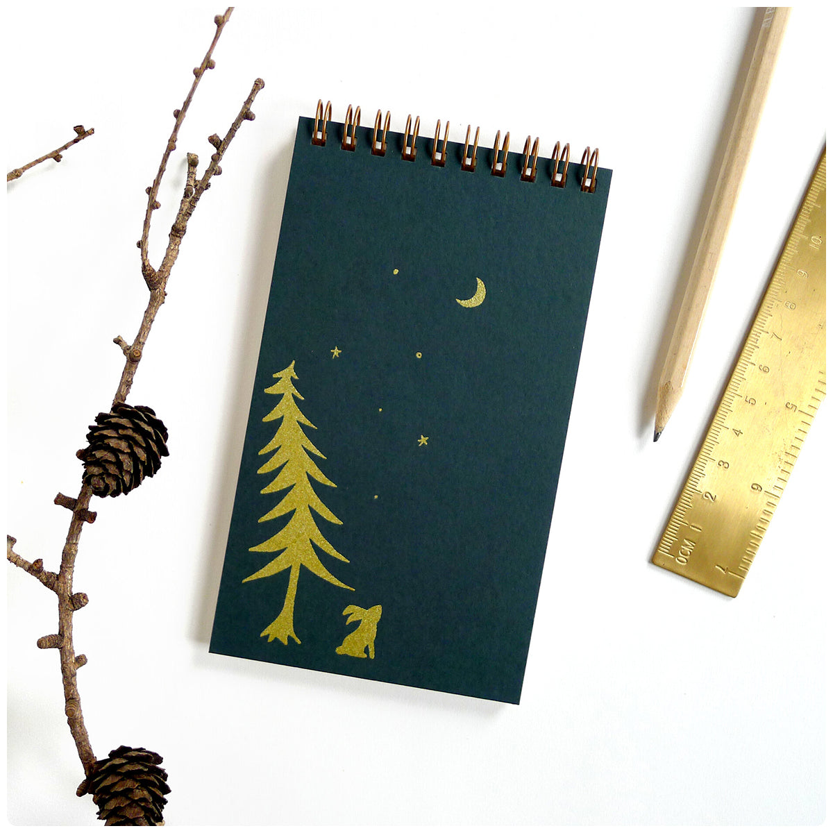 Night Bun Coil Notepad