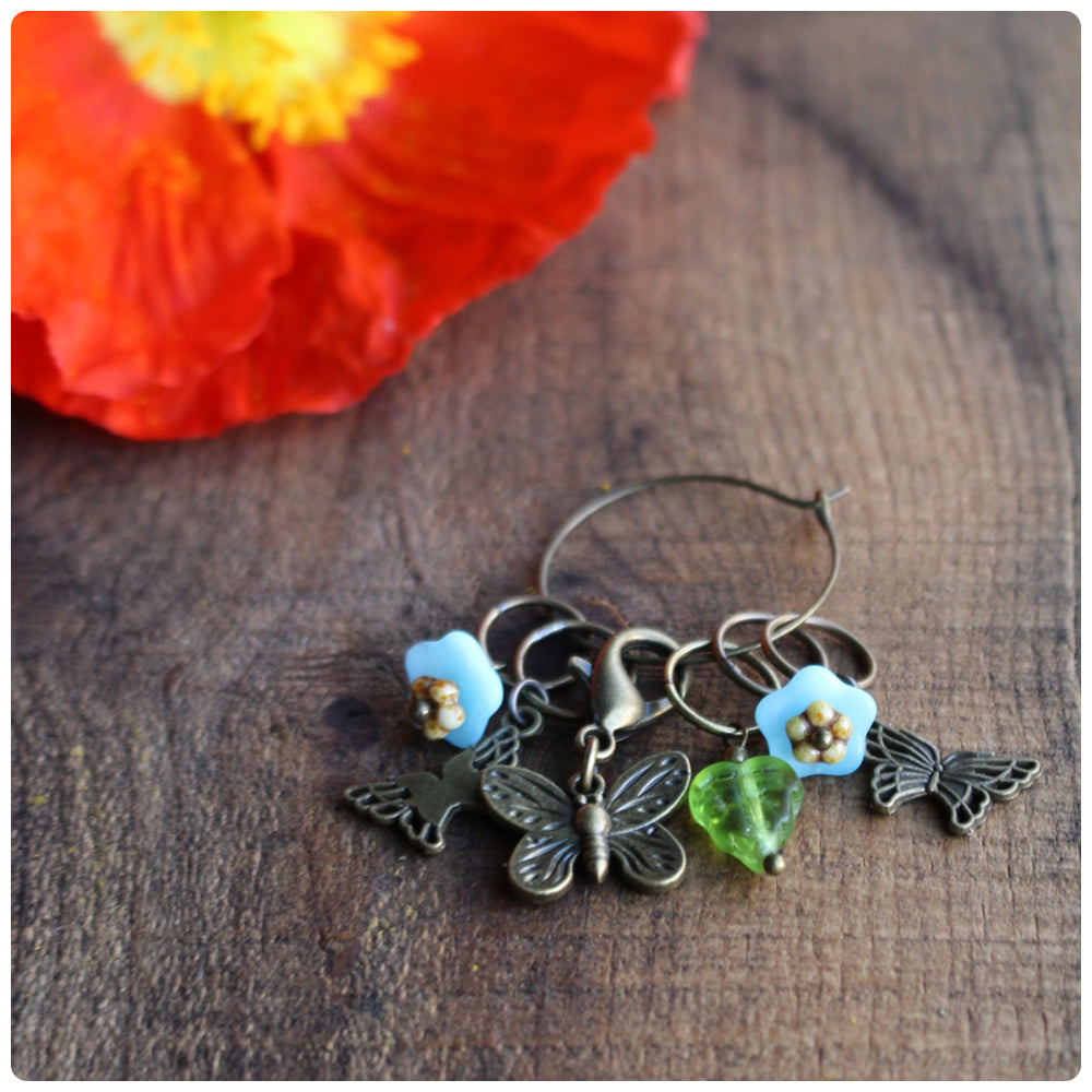 Garden Visitors Stitch Marker Sets