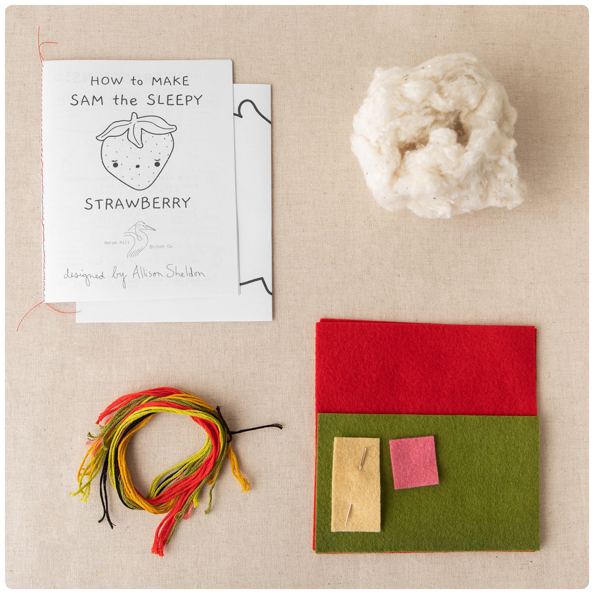 Sam the Sleepy Strawberry Craft Kit